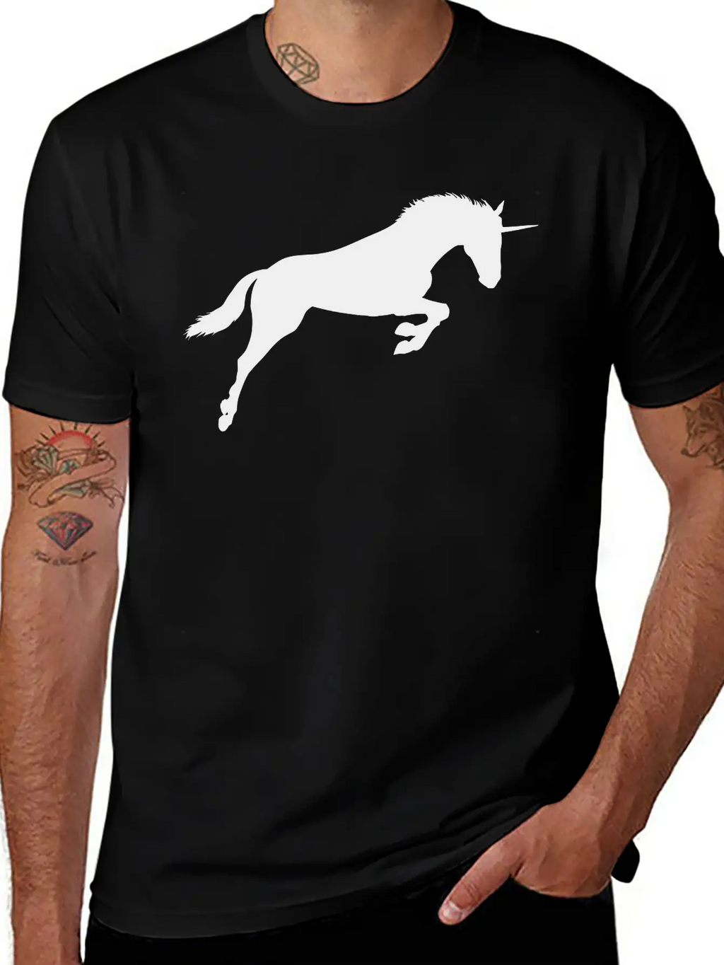 Unicorn Classic Fit Graphic Tee For Daily Comfort – Unisex Cotton Shirt