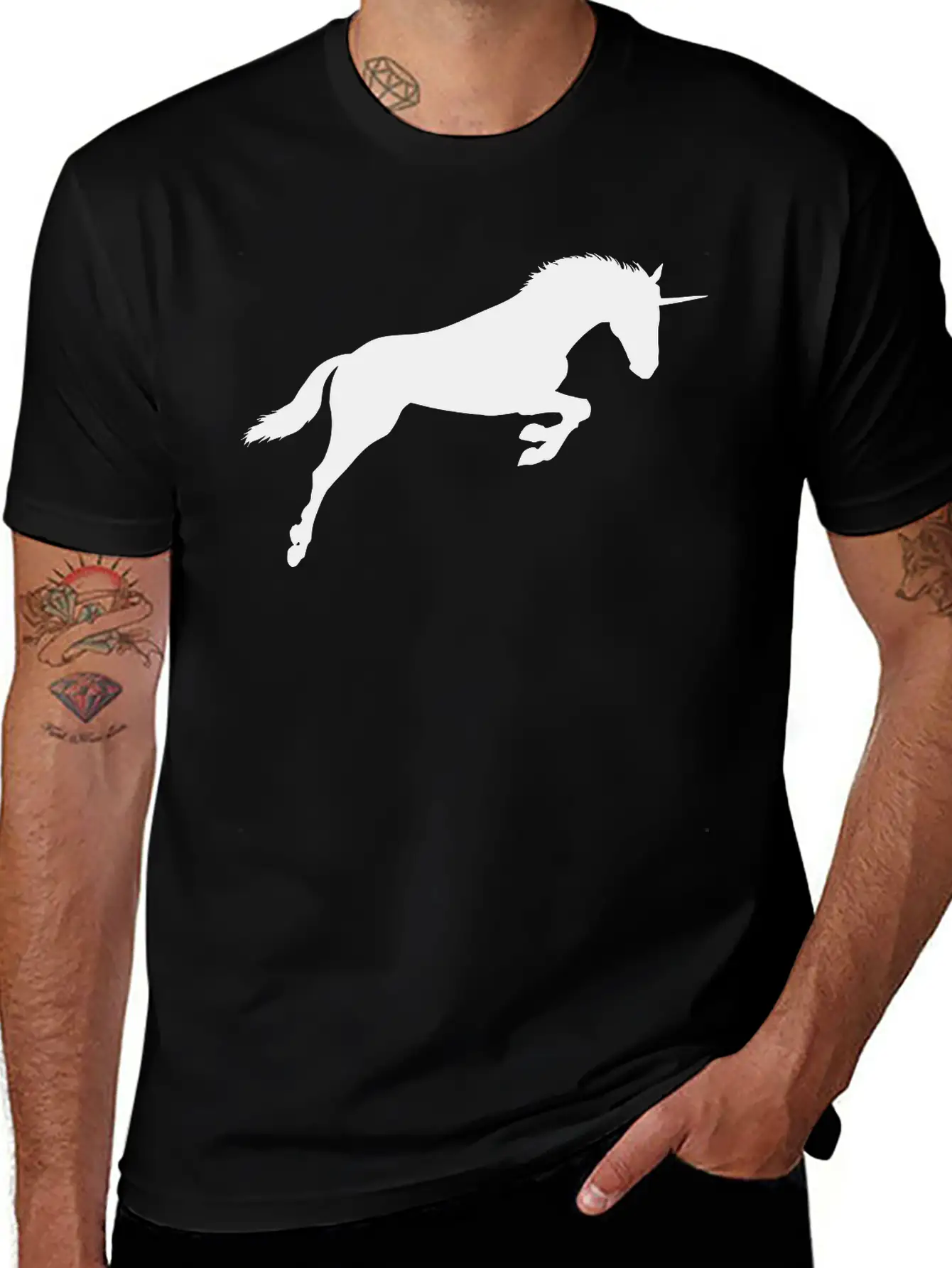 Unicorn Classic Fit Graphic Tee For Daily Comfort – Unisex Cotton Shirt