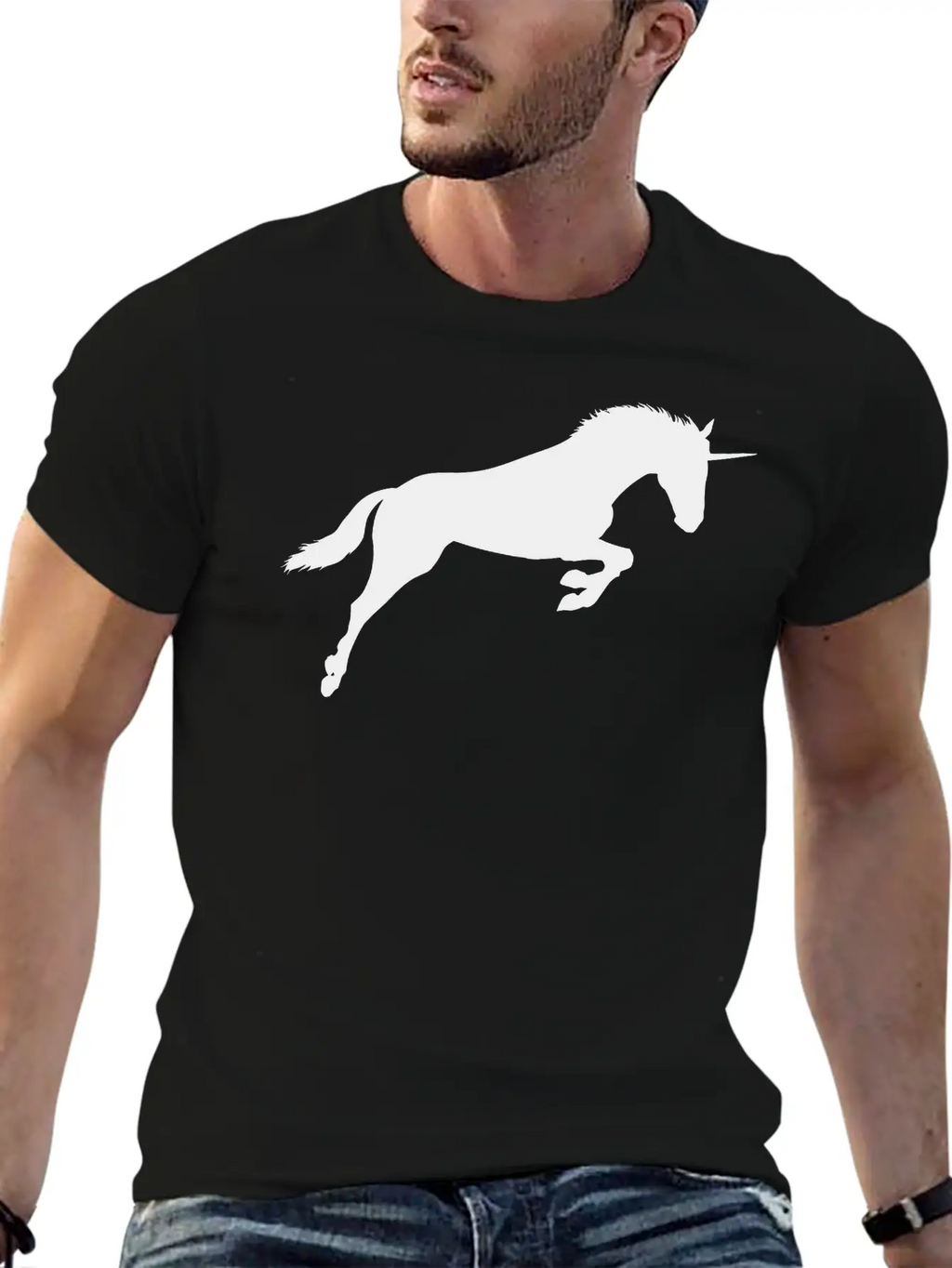 Unicorn Classic Fit Graphic Tee For Daily Comfort – Unisex Cotton Shirt