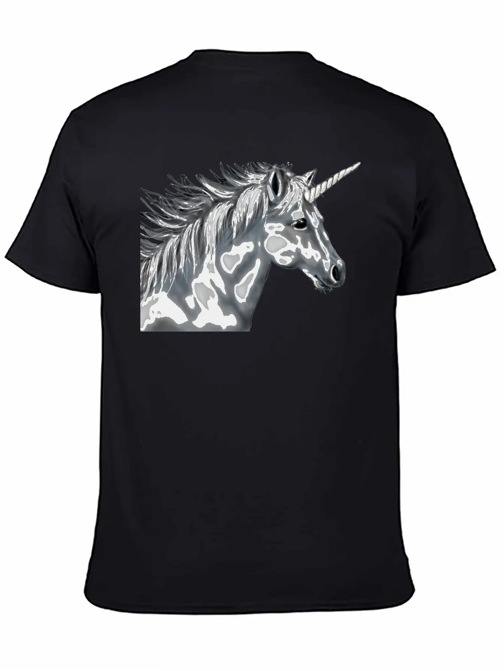 Unicorn Gray Scale Essential Cotton Tee For Daily Outfits – Unisex Style
