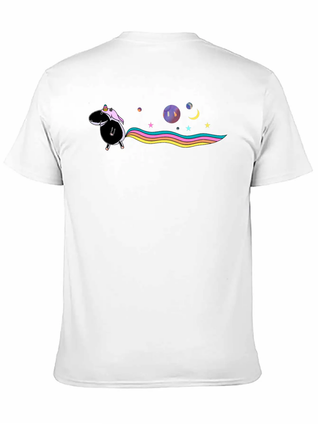 Unicorn In The Universe Essential Cotton Tee For Daily Outfits – Unisex Style
