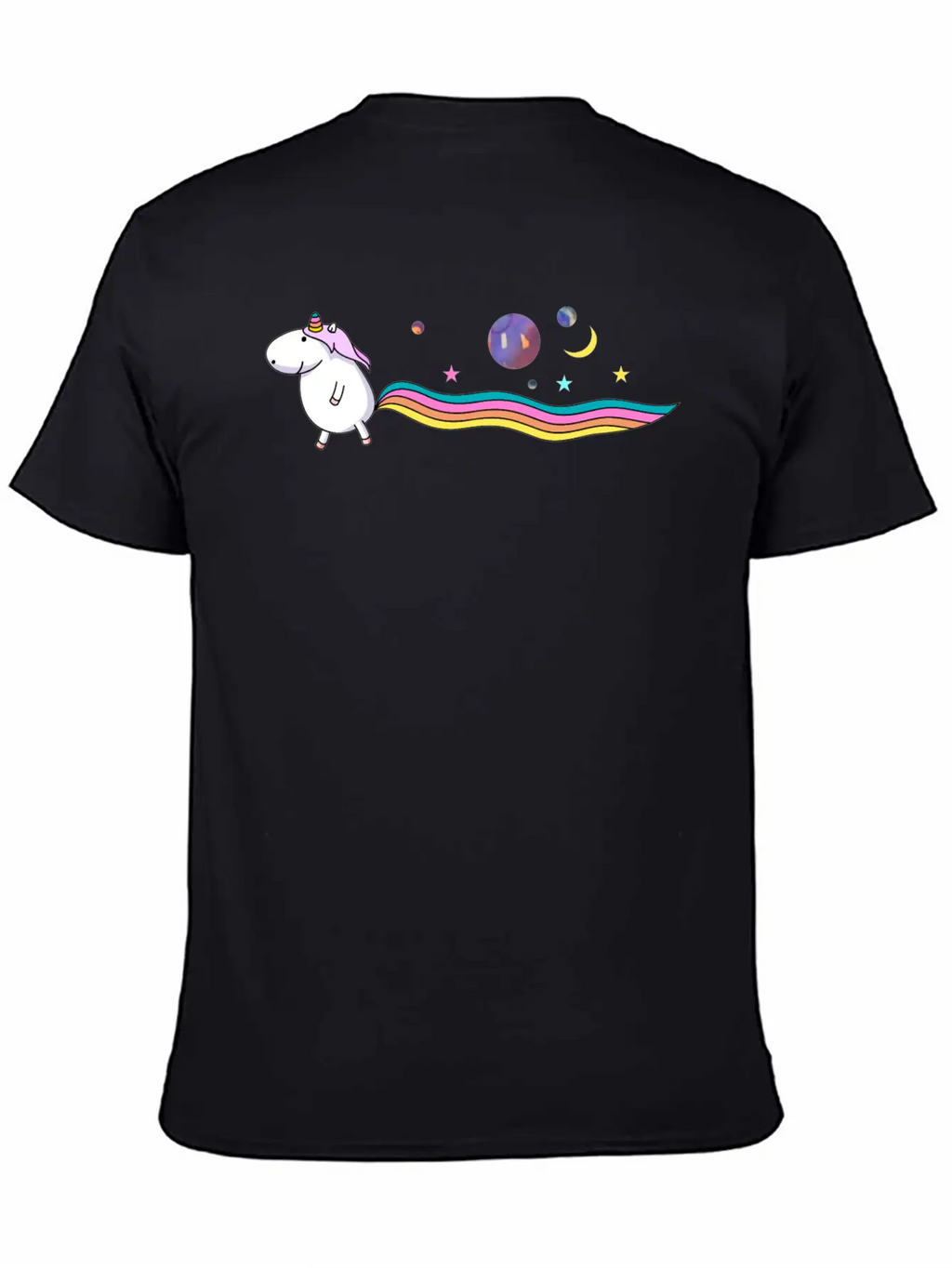 Unicorn In The Universe Essential Cotton Tee For Daily Outfits – Unisex Style
