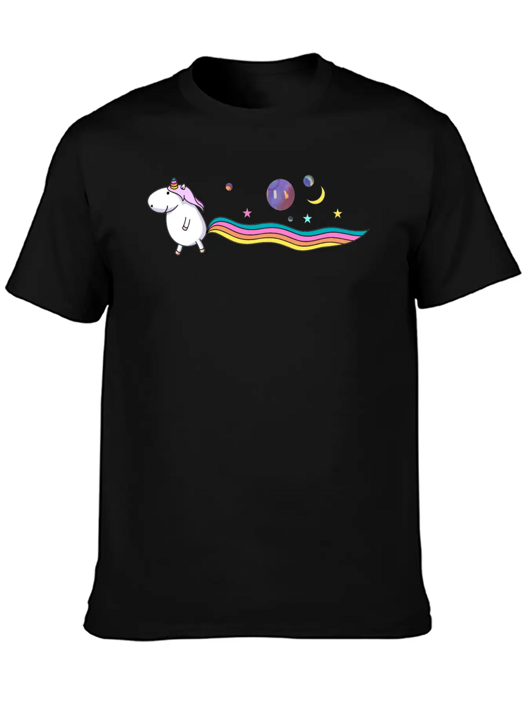 Unicorn In The Universe Essential Cotton Tee For Daily Outfits – Unisex Style