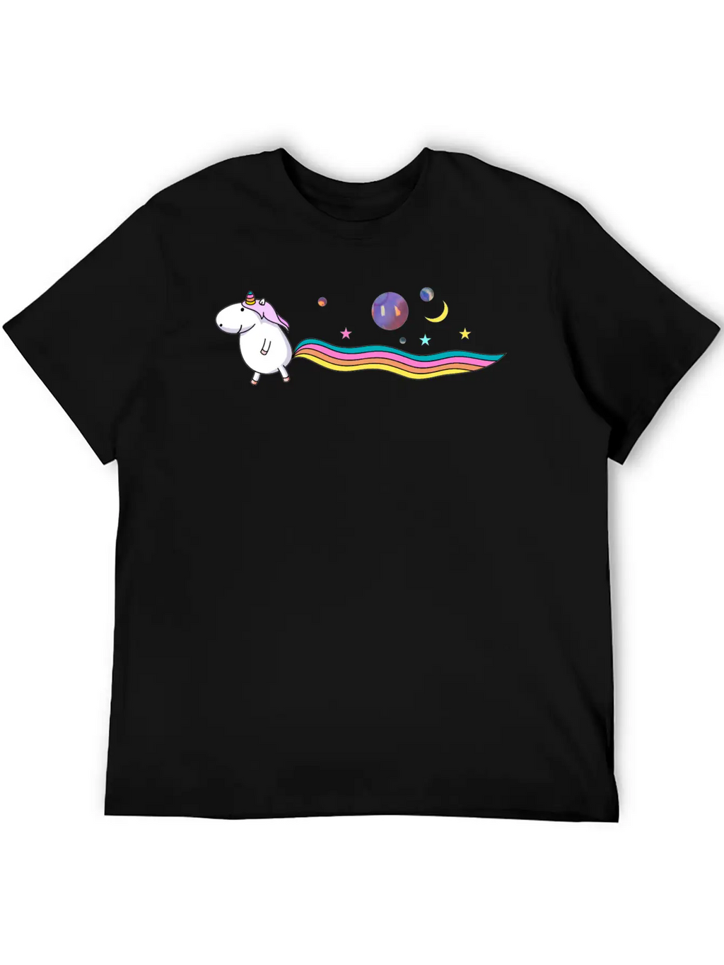 Unicorn In The Universe Essential Cotton Tee For Daily Outfits – Unisex Style