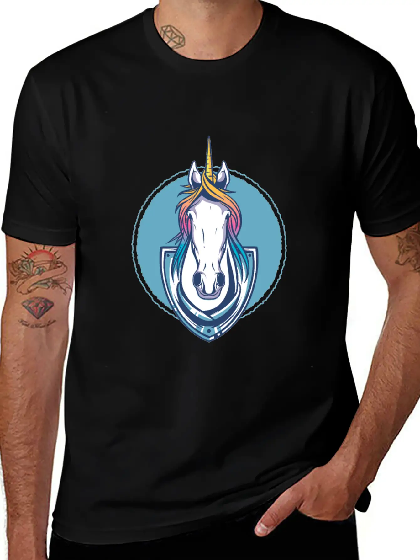 Unicorn Trophy Classic Fit Graphic Tee For Daily Comfort – Unisex Cotton Shirt