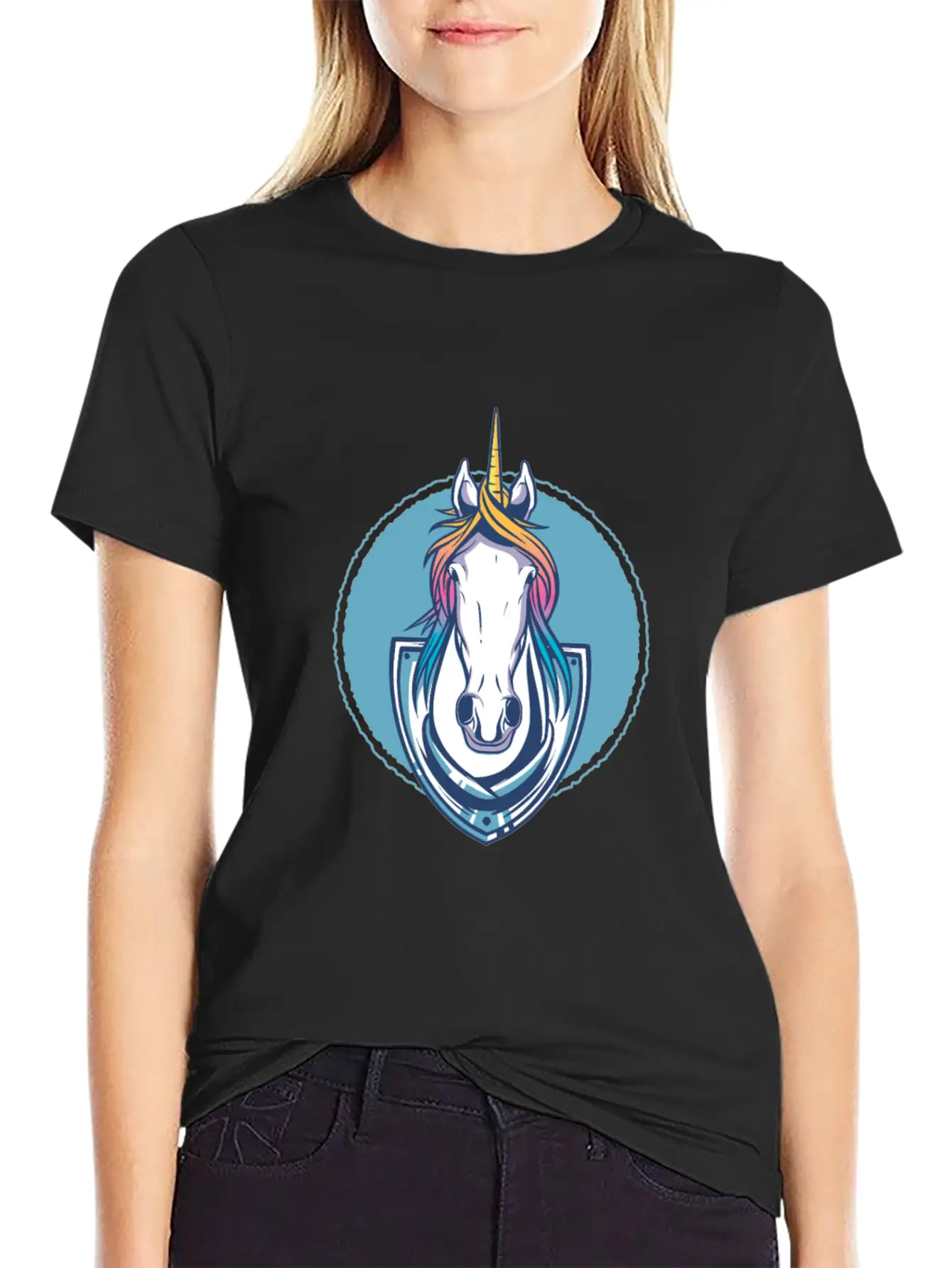 Unicorn Trophy Classic Fit Graphic Tee For Daily Comfort – Unisex Cotton Shirt