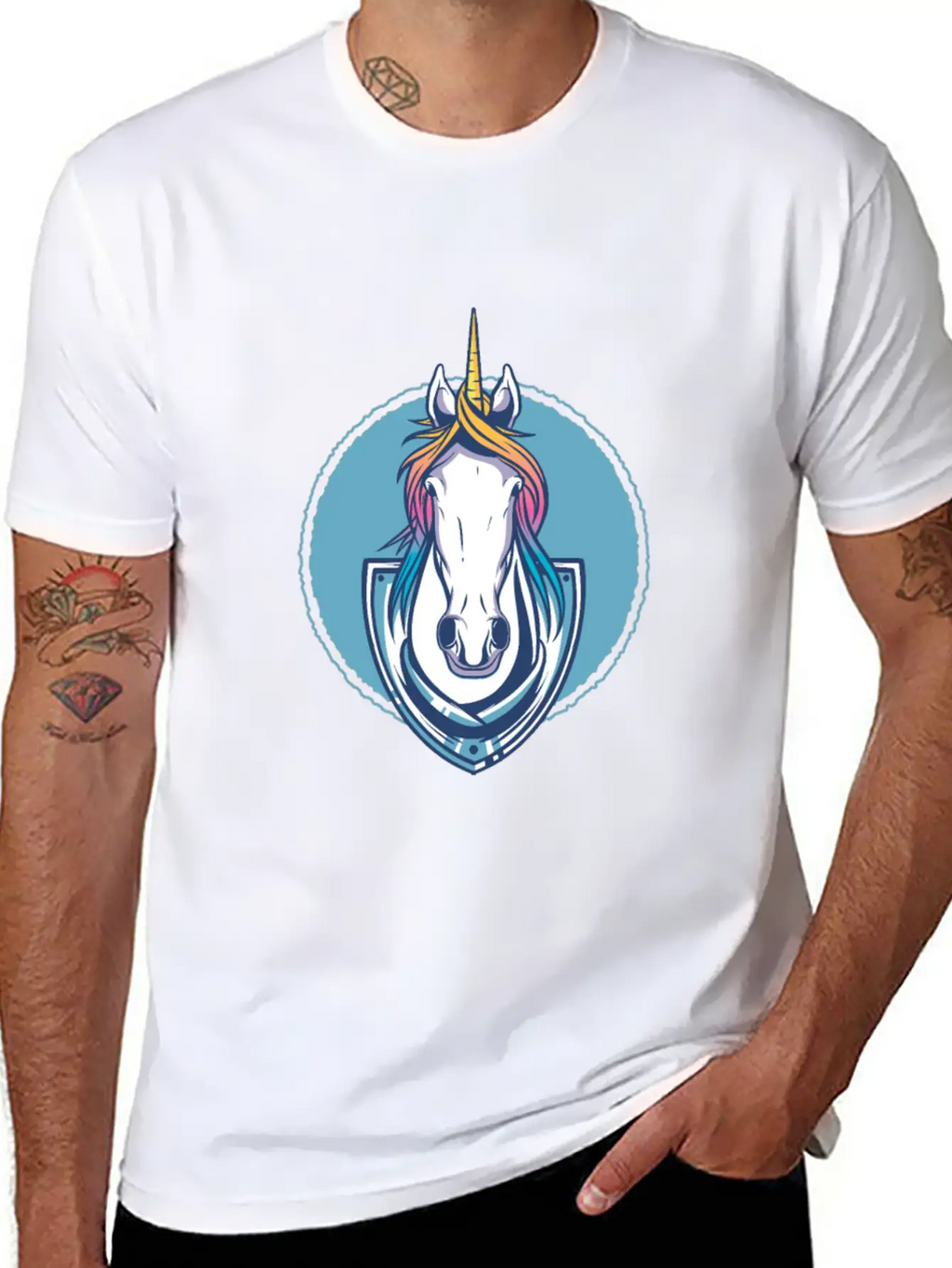 Unicorn Trophy Classic Fit Graphic Tee For Daily Comfort – Unisex Cotton Shirt