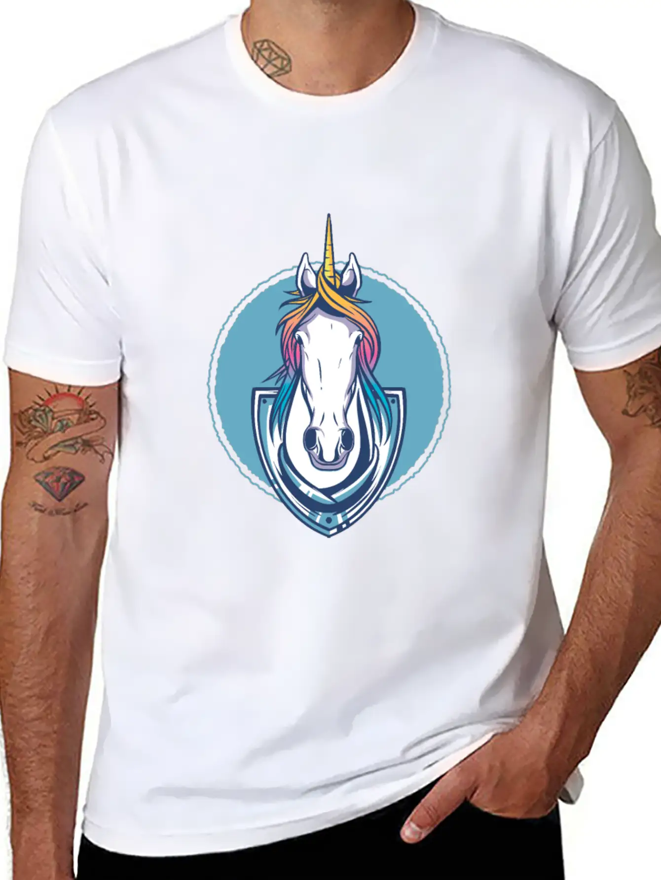 Unicorn Trophy Classic Fit Graphic Tee For Daily Comfort – Unisex Cotton Shirt