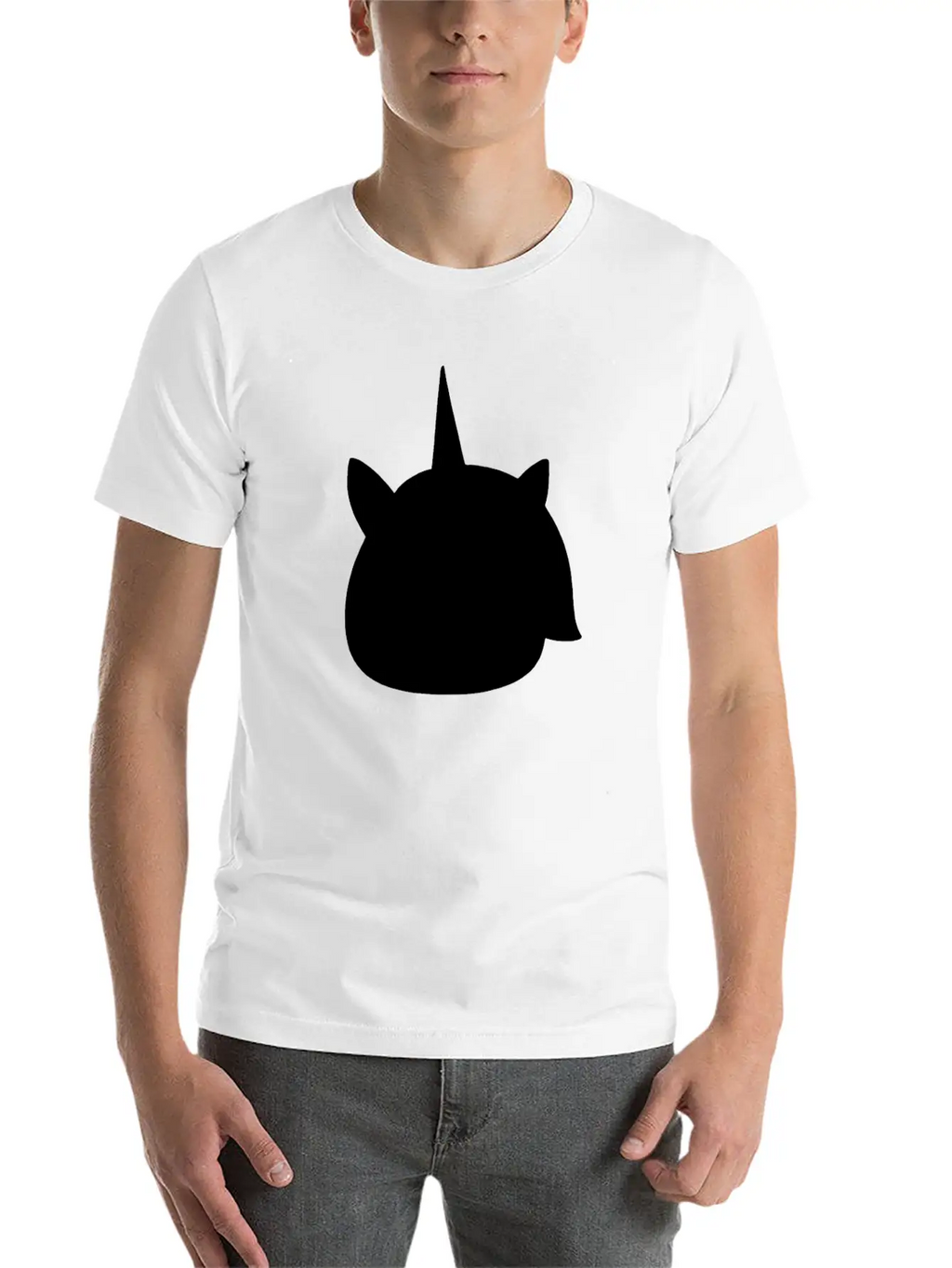 Unicorn Unicorn Head Rainbow Minimalist Breathable Soft Cotton T-Shirt – Timeless Casual Look