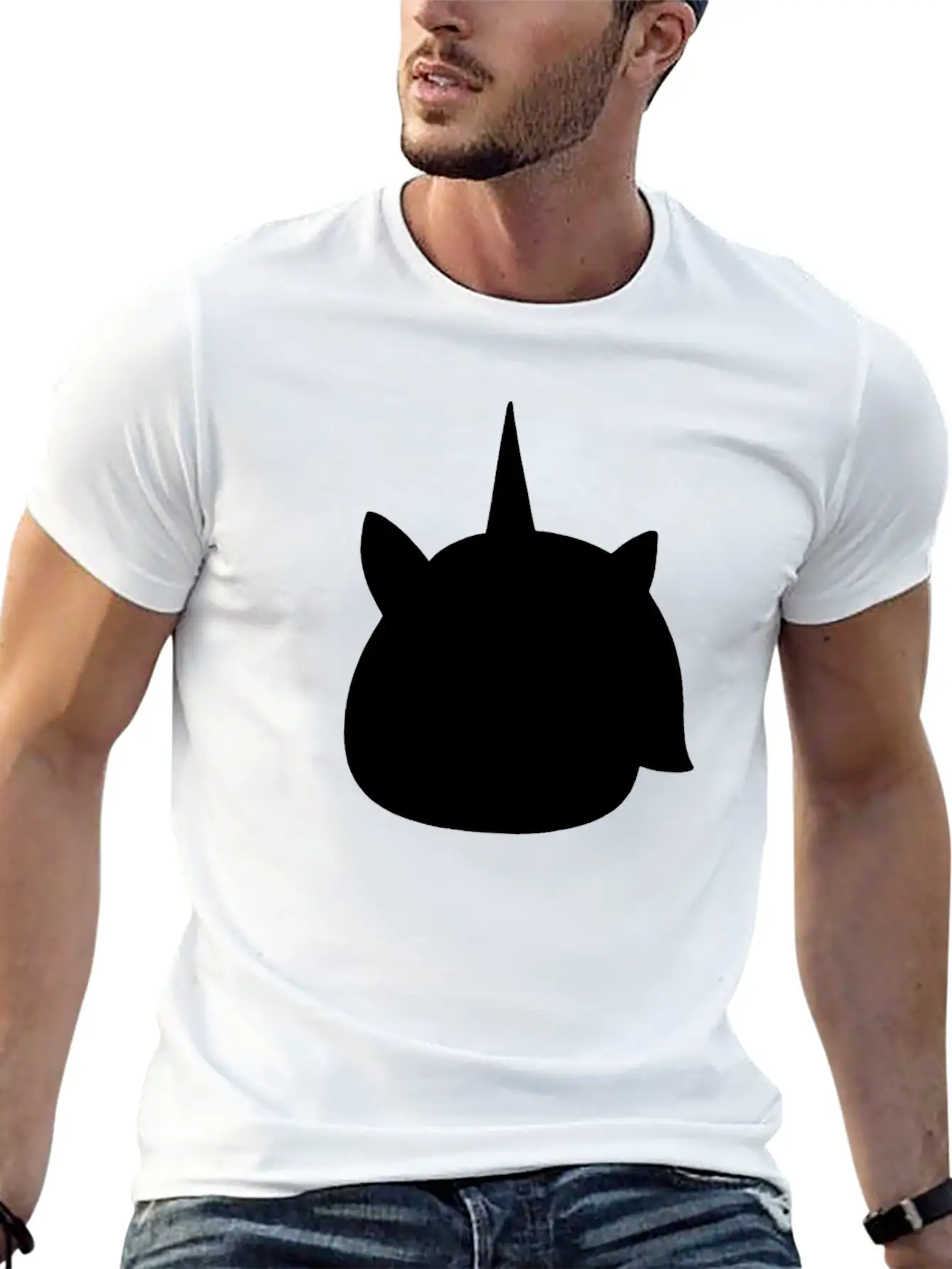 Unicorn Unicorn Head Rainbow Minimalist Breathable Soft Cotton T-Shirt – Timeless Casual Look