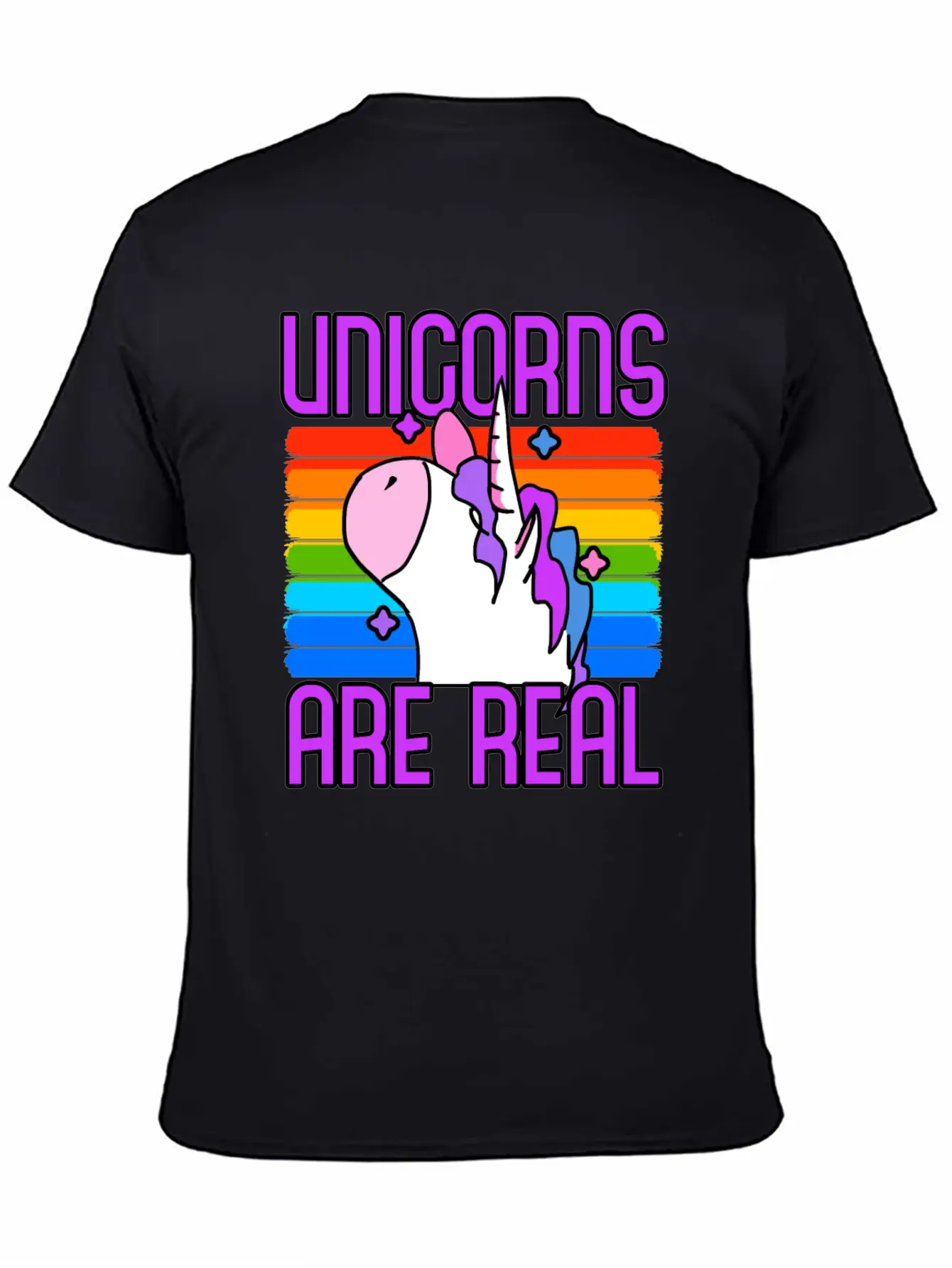Unicorn Unicorns Are Real Unisex Casual T-Shirt – Clean Design For Daily Comfort