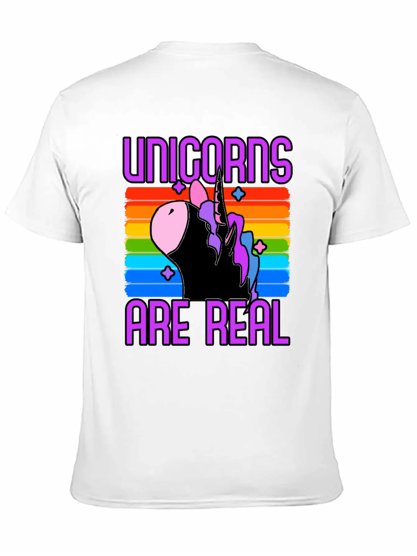 Unicorn Unicorns Are Real Unisex Casual T-Shirt – Clean Design For Daily Comfort