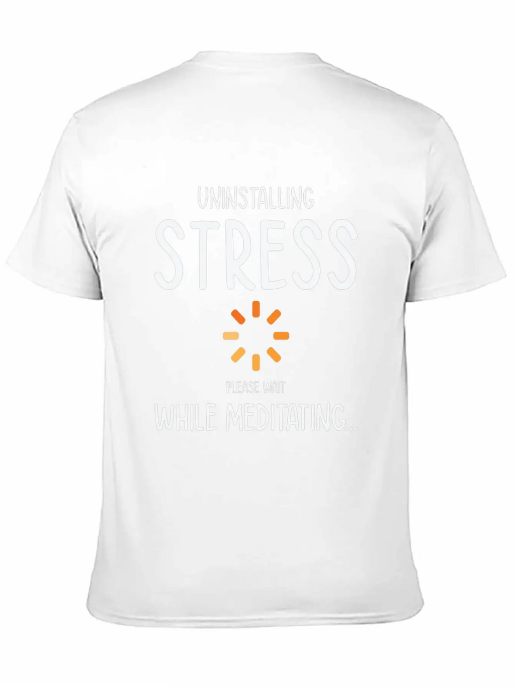 Uninstalling Stress Meditating Yoga Lover Unisex Short Sleeve Soft Cotton T-Shirt – Casual Everyday Wear