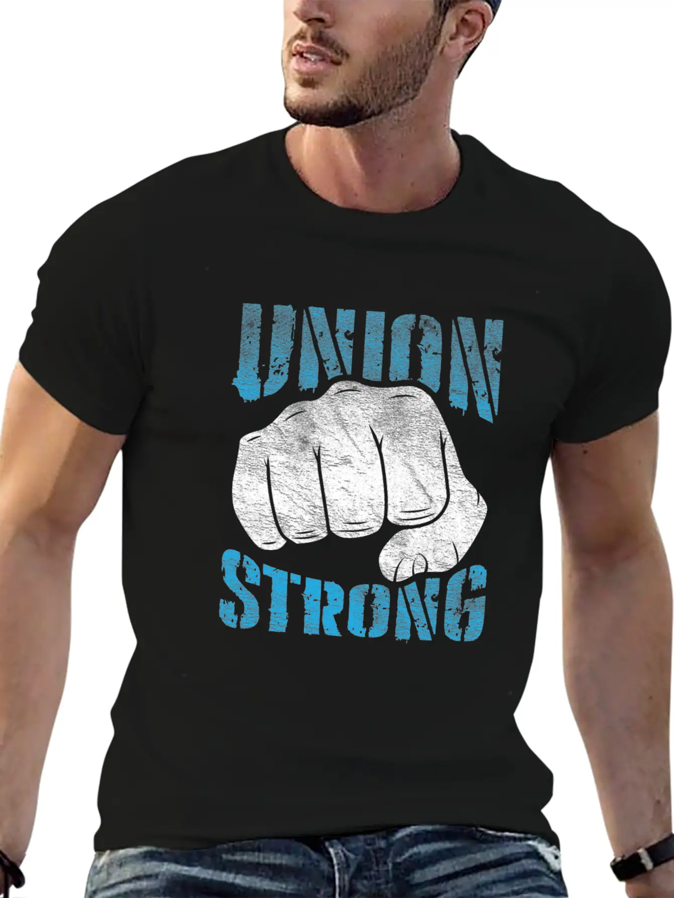 Union Strong Labor Day Proud Union Worker Laborer Essential Cotton Tee For Daily Outfits – Unisex Style