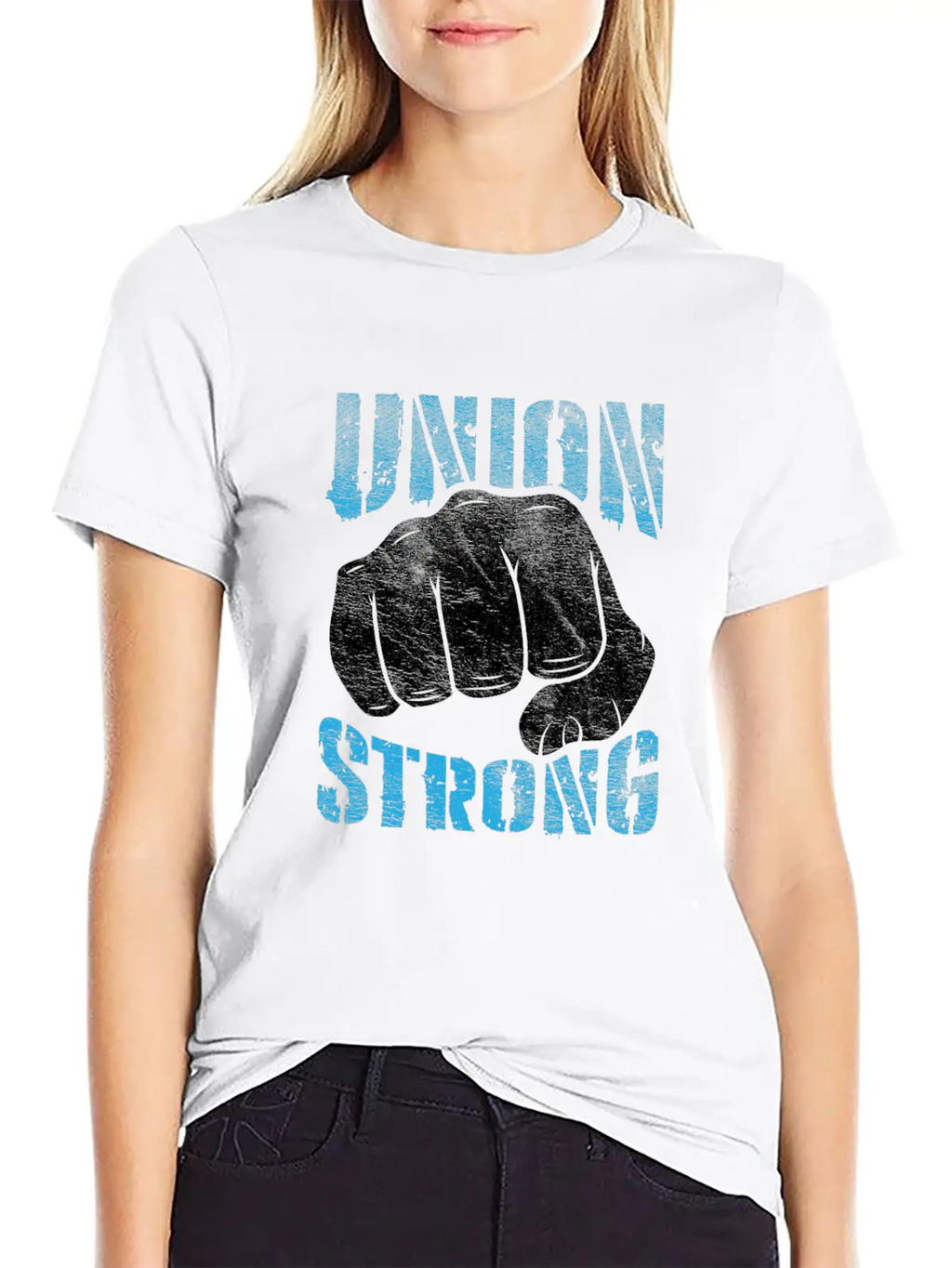 Union Strong Labor Day Proud Union Worker Laborer Essential Cotton Tee For Daily Outfits – Unisex Style