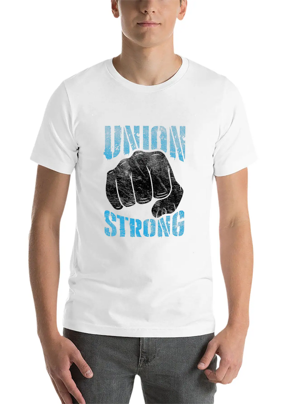 Union Strong Labor Day Proud Union Worker Laborer Essential Cotton Tee For Daily Outfits – Unisex Style