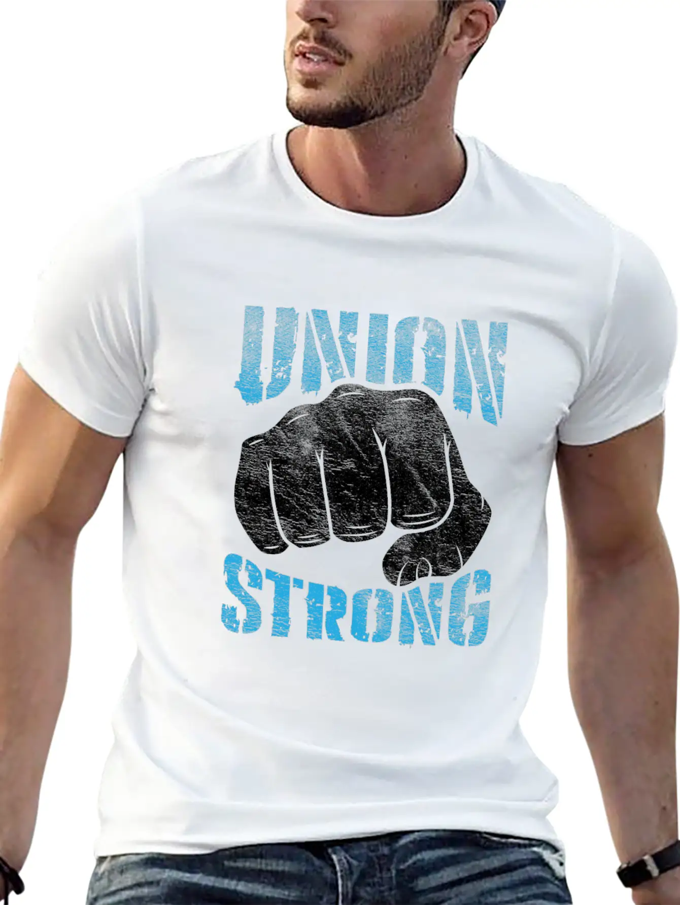 Union Strong Labor Day Proud Union Worker Laborer Essential Cotton Tee For Daily Outfits – Unisex Style