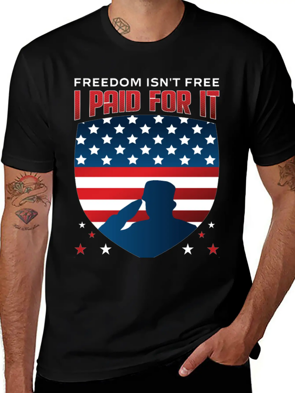 United States US Veteran Dad Grandpa Gift Ideas Unisex Short Sleeve Soft Cotton T-Shirt – Casual Everyday Wear
