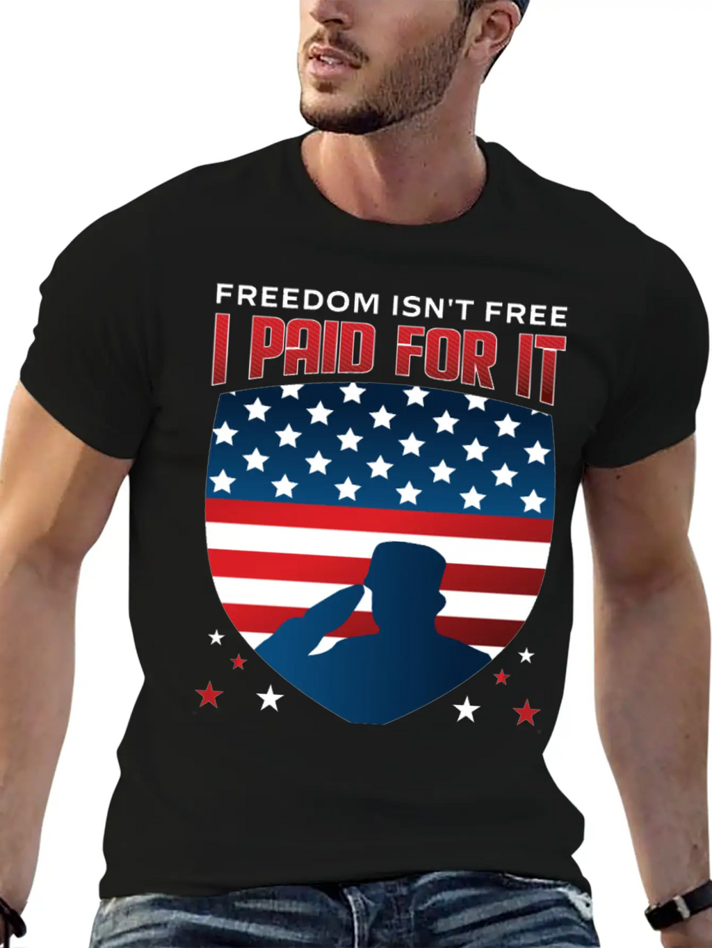 United States US Veteran Dad Grandpa Gift Ideas Unisex Short Sleeve Soft Cotton T-Shirt – Casual Everyday Wear