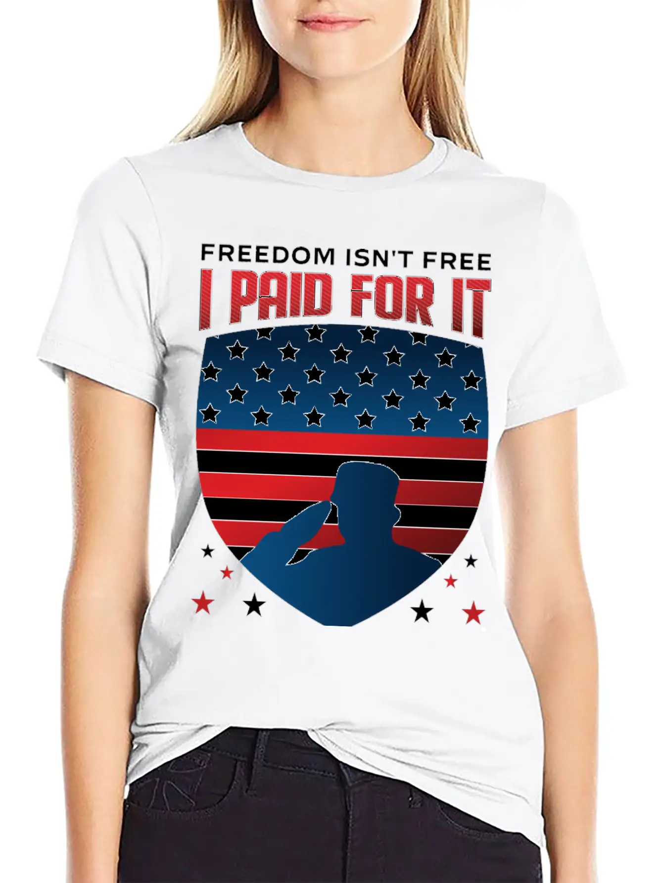 United States US Veteran Dad Grandpa Gift Ideas Unisex Short Sleeve Soft Cotton T-Shirt – Casual Everyday Wear