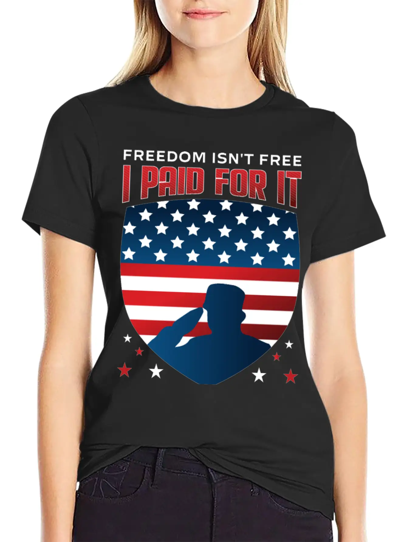 United States US Veteran Dad Grandpa Gift Ideas Unisex Short Sleeve Soft Cotton T-Shirt – Casual Everyday Wear