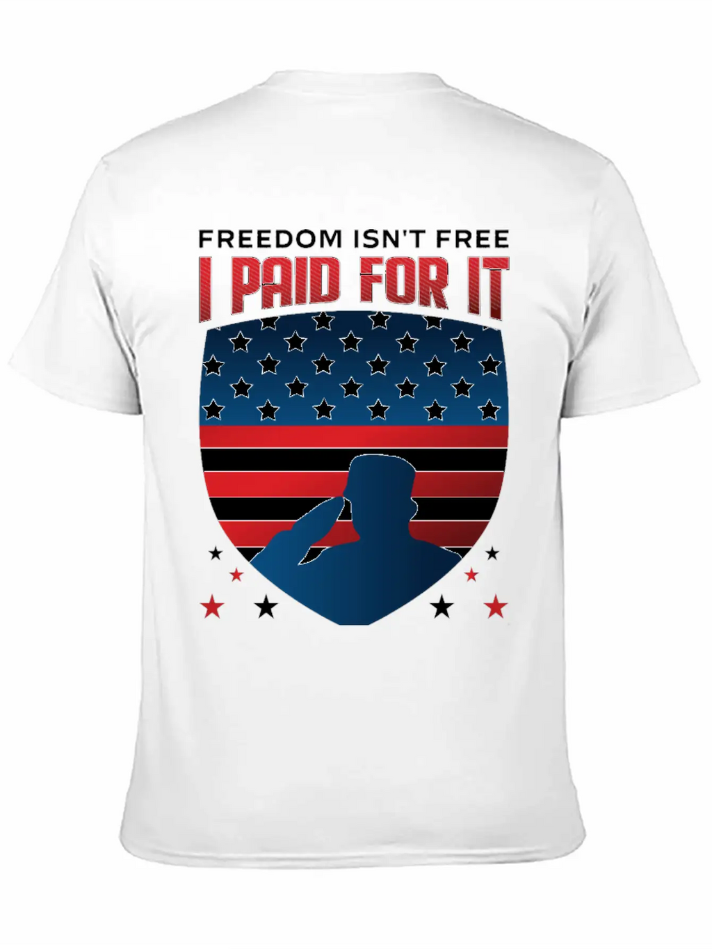 United States US Veteran Dad Grandpa Gift Ideas Unisex Short Sleeve Soft Cotton T-Shirt – Casual Everyday Wear