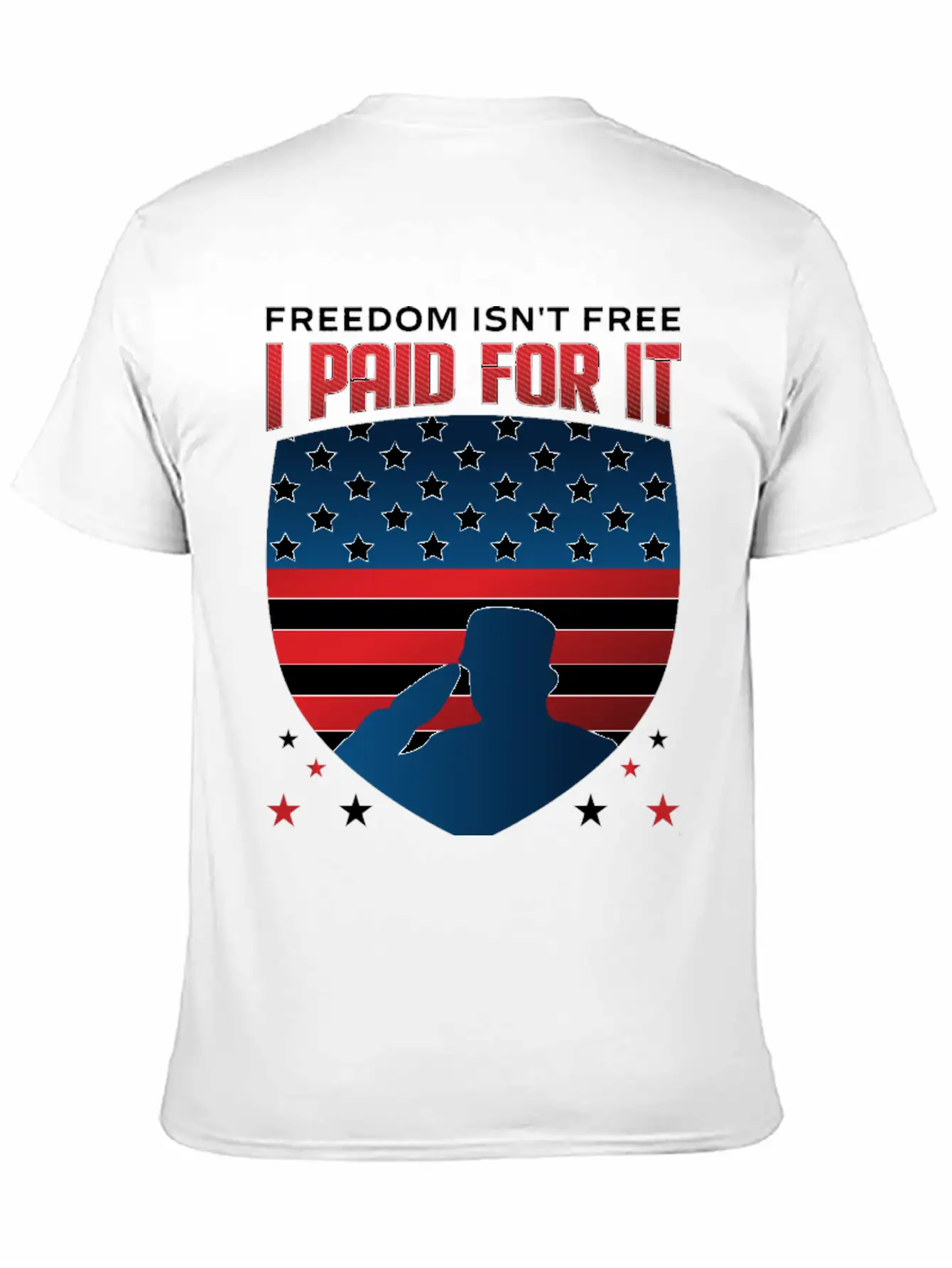 United States US Veteran Dad Grandpa Gift Ideas Unisex Short Sleeve Soft Cotton T-Shirt – Casual Everyday Wear