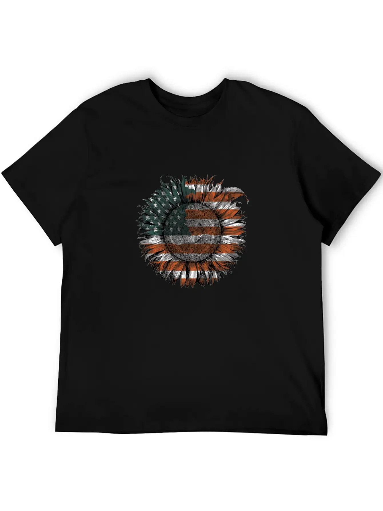 Unitedstate Sunflower Breathable Soft Cotton T-Shirt – Timeless Casual Look