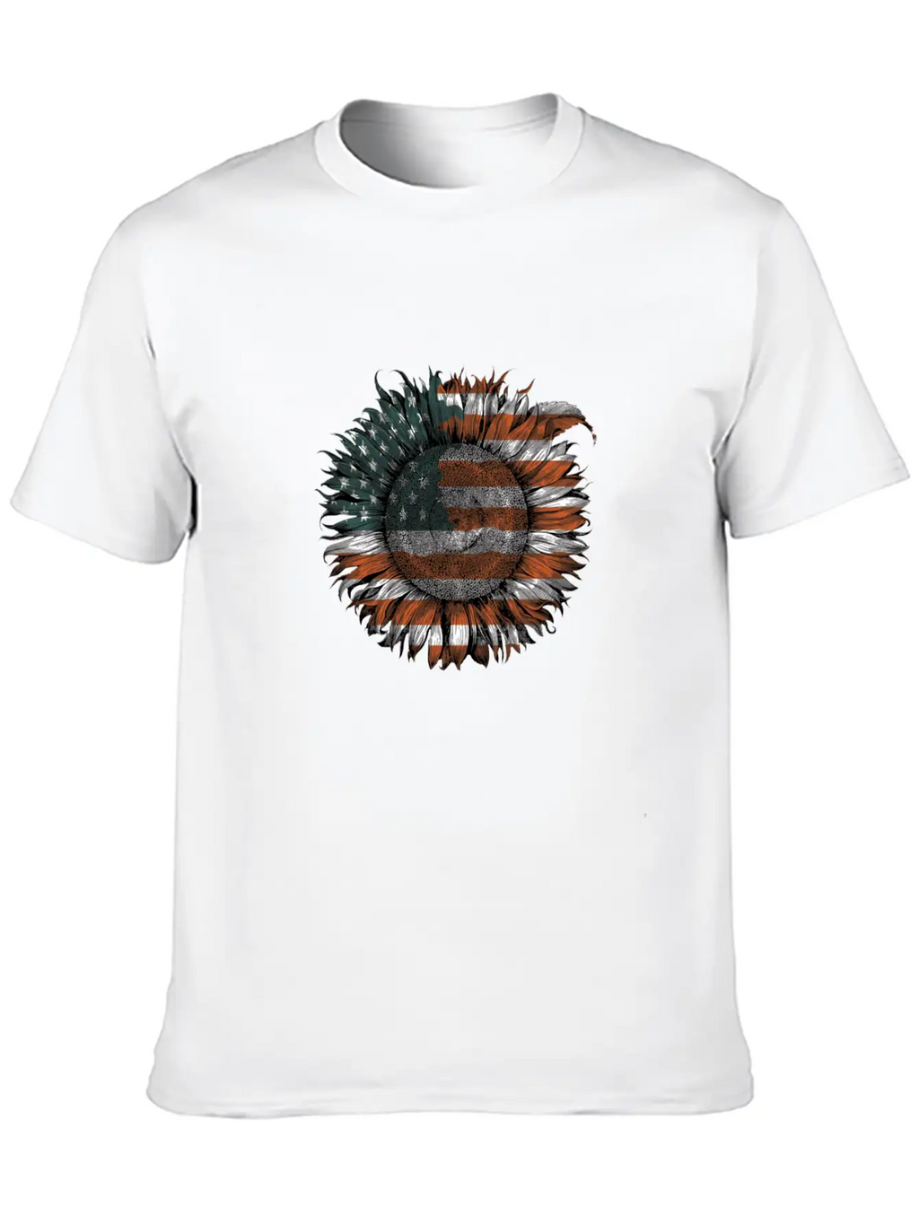 Unitedstate Sunflower Breathable Soft Cotton T-Shirt – Timeless Casual Look