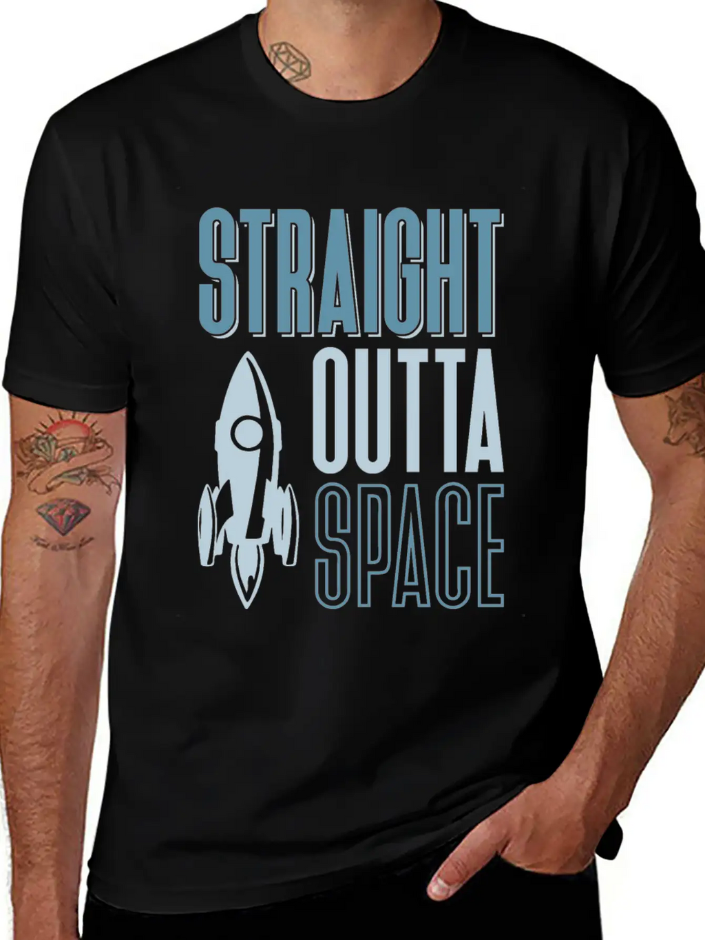 Universe Space Weightless Planet Moon Unisex Casual T-Shirt – Clean Design For Daily Comfort