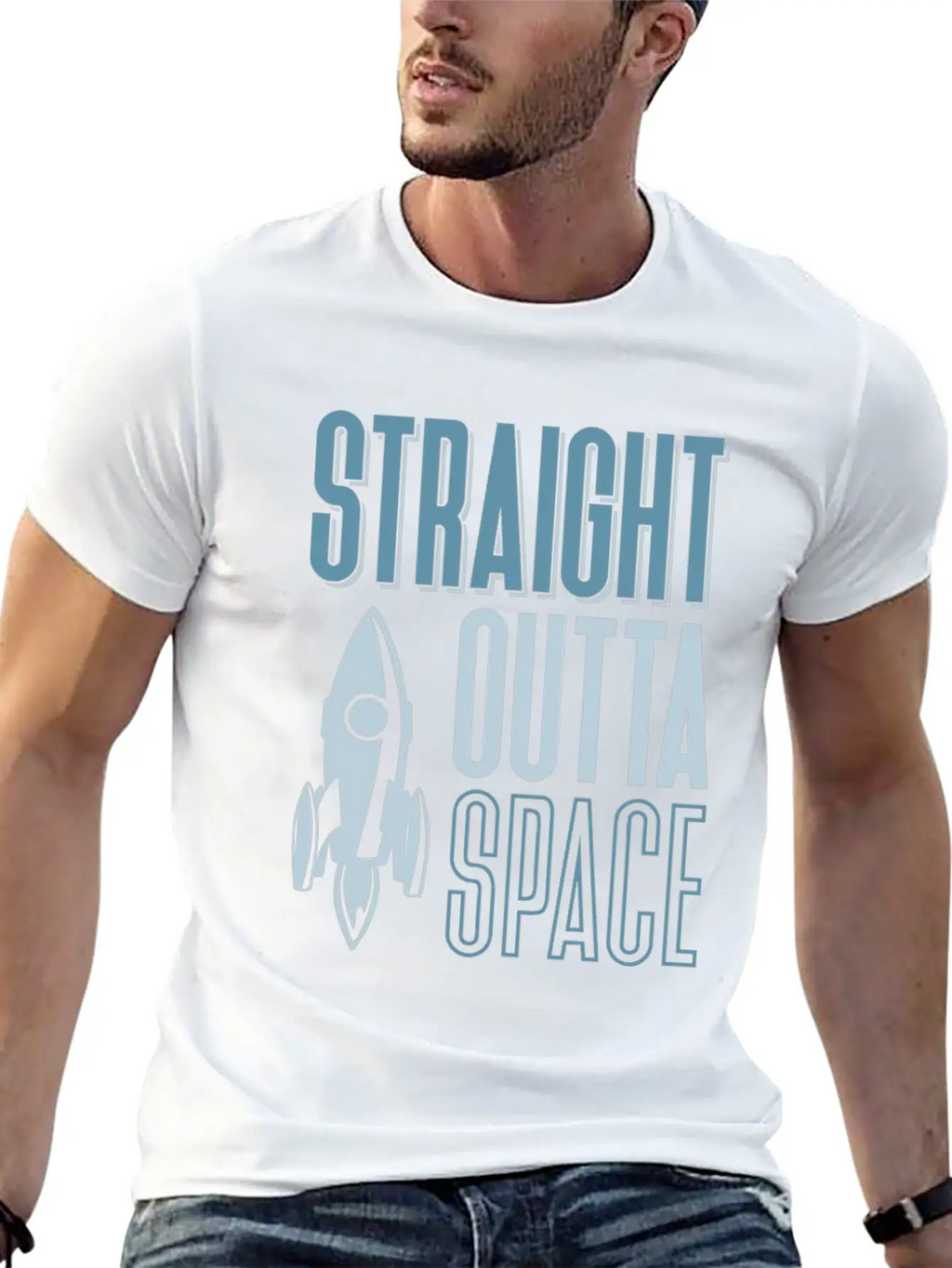 Universe Space Weightless Planet Moon Unisex Casual T-Shirt – Clean Design For Daily Comfort