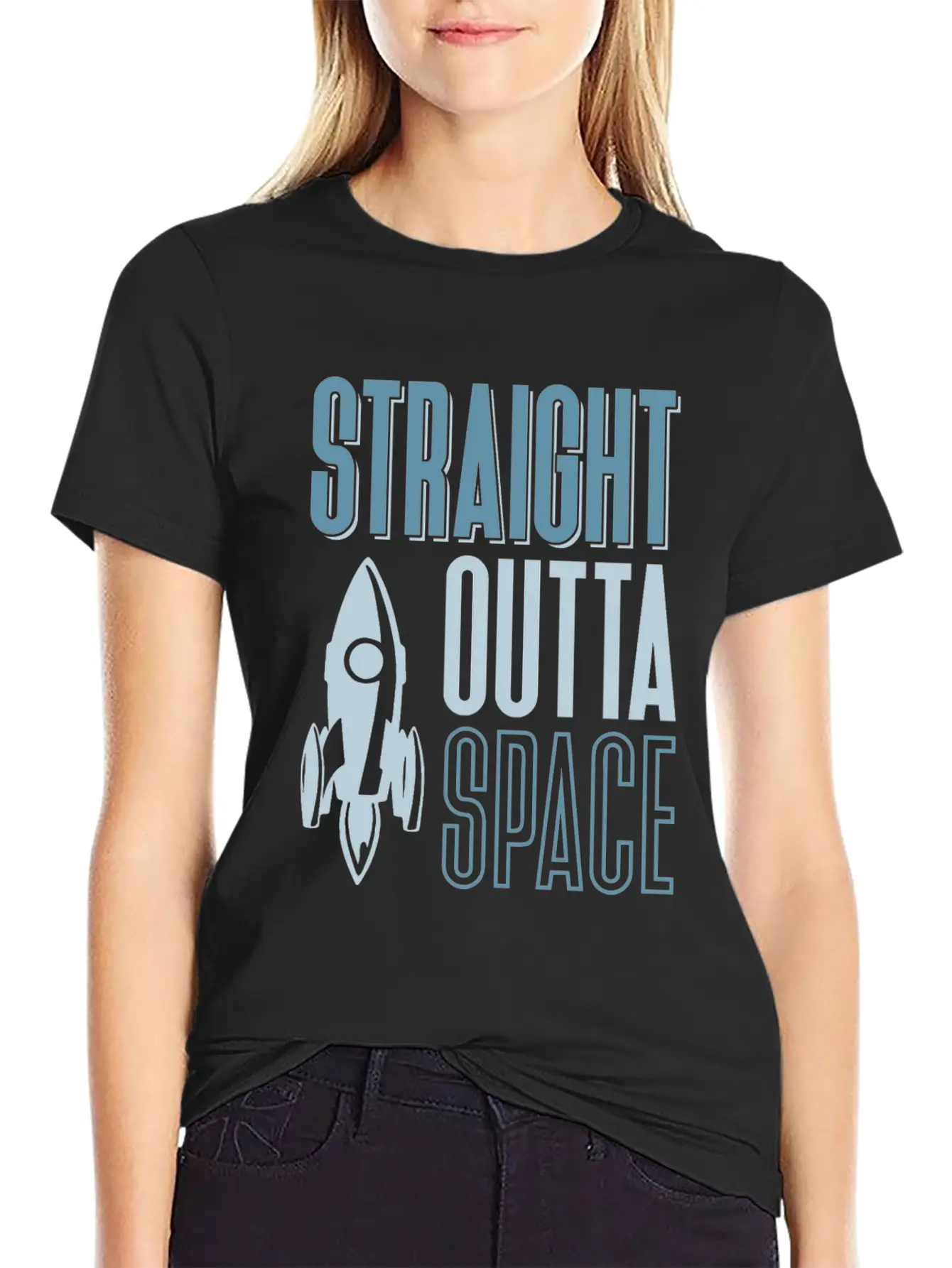 Universe Space Weightless Planet Moon Unisex Casual T-Shirt – Clean Design For Daily Comfort