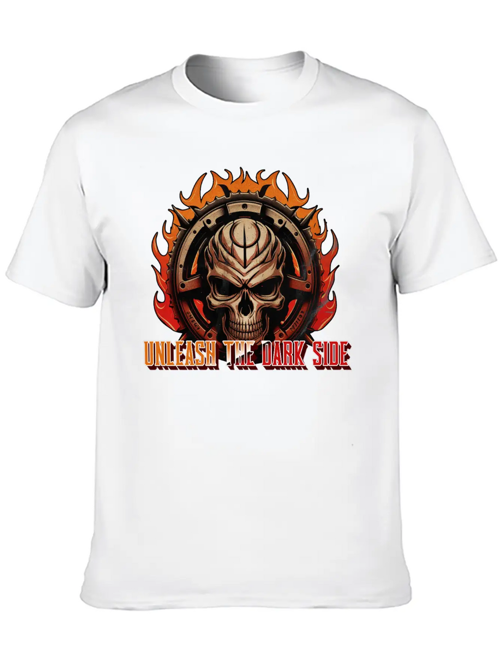 Unleash The Dark Side - Skull Casual Graphic T-Shirt – Simple And Comfortable Daily Wear