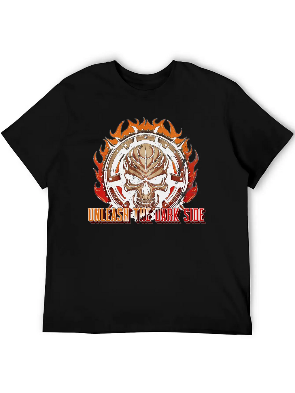 Unleash The Dark Side - Skull Casual Graphic T-Shirt – Simple And Comfortable Daily Wear