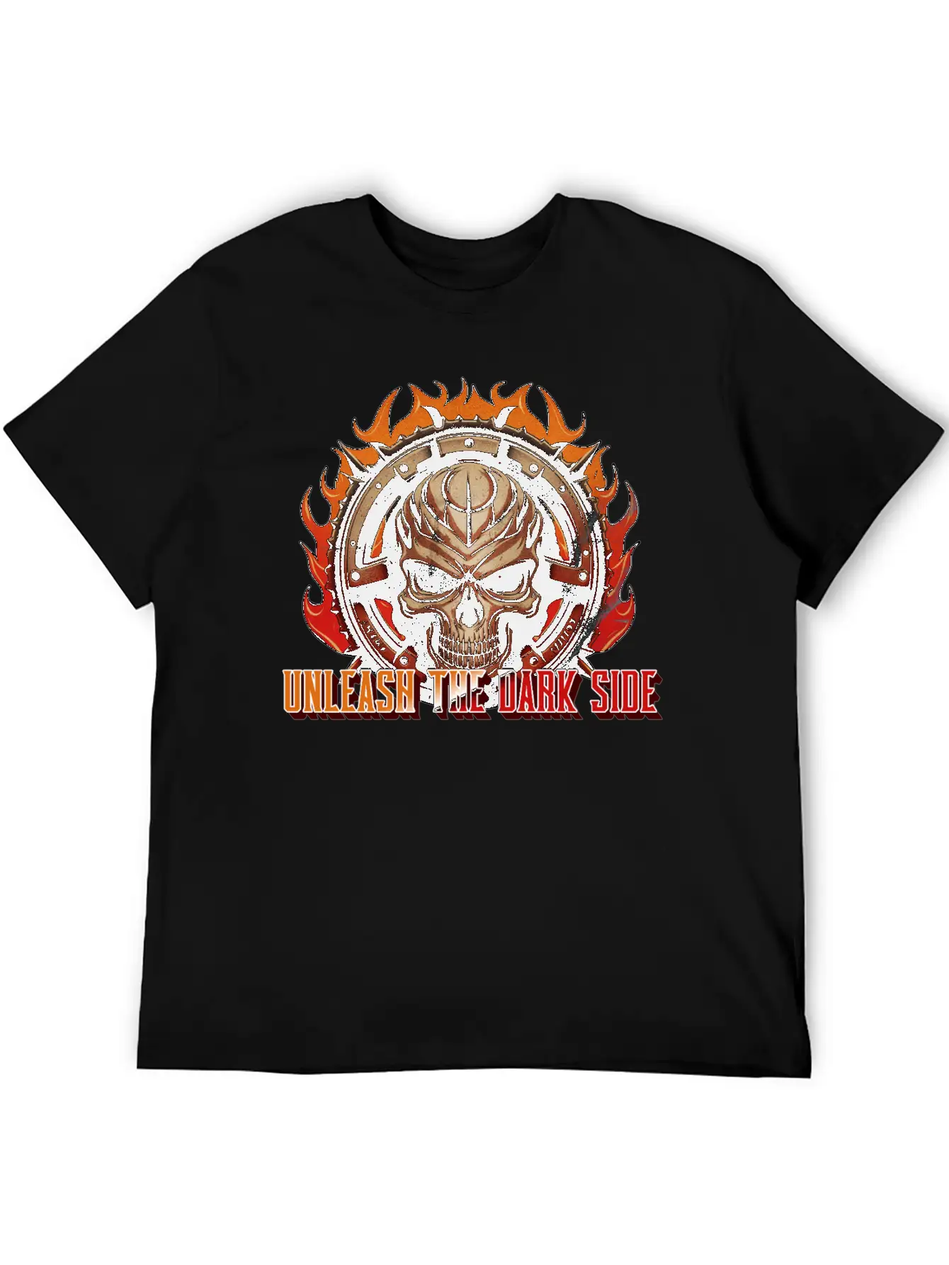 Unleash The Dark Side - Skull Casual Graphic T-Shirt – Simple And Comfortable Daily Wear