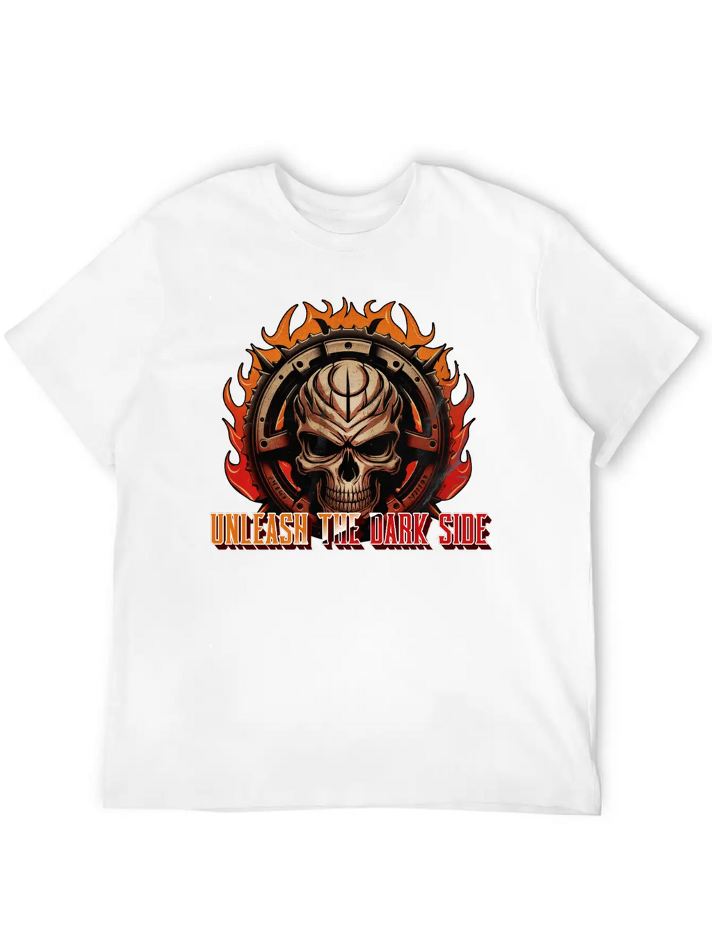 Unleash The Dark Side - Skull Casual Graphic T-Shirt – Simple And Comfortable Daily Wear