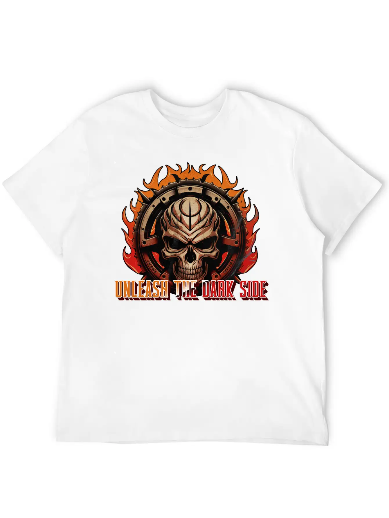 Unleash The Dark Side - Skull Casual Graphic T-Shirt – Simple And Comfortable Daily Wear