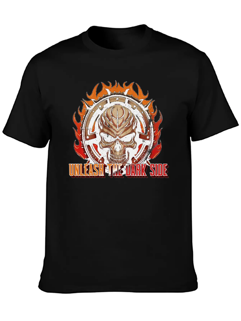 Unleash The Dark Side - Skull Casual Graphic T-Shirt – Simple And Comfortable Daily Wear