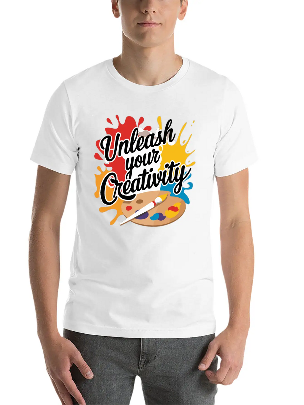 Unleash Your Creativity Design Stylish Everyday T-Shirt – Unisex Basic Cotton Tee