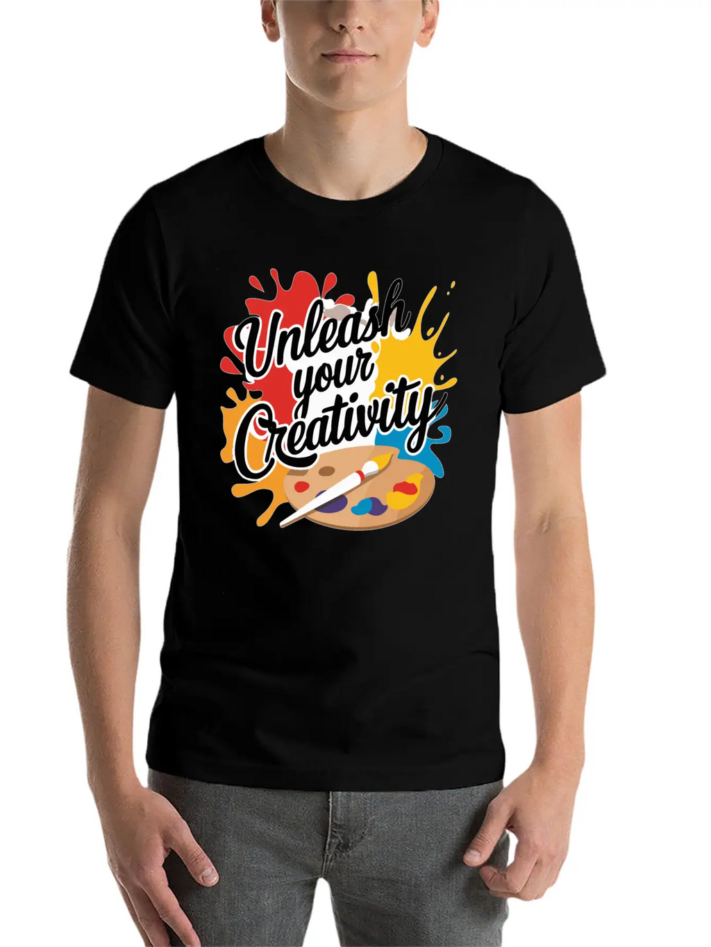 Unleash Your Creativity Design Stylish Everyday T-Shirt – Unisex Basic Cotton Tee