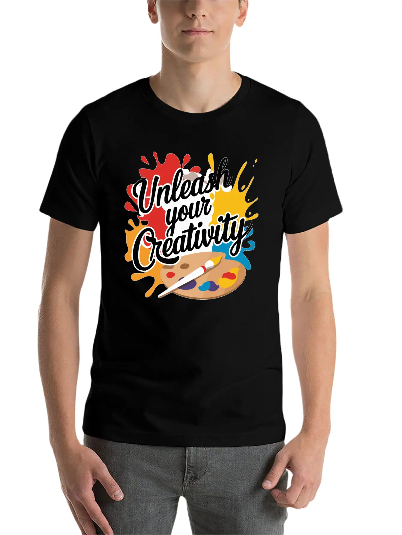 Unleash Your Creativity Design Stylish Everyday T-Shirt – Unisex Basic Cotton Tee