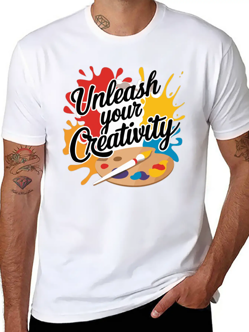 Unleash Your Creativity Design Stylish Everyday T-Shirt – Unisex Basic Cotton Tee