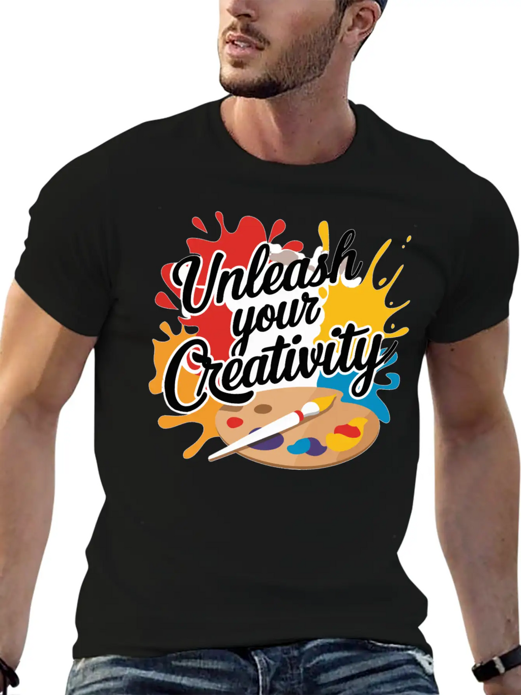 Unleash Your Creativity Design Stylish Everyday T-Shirt – Unisex Basic Cotton Tee