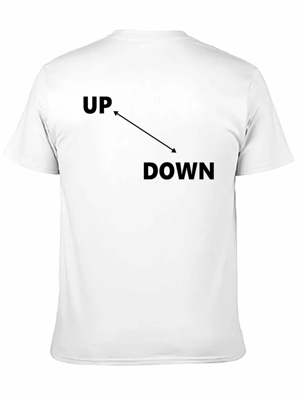 Up & Down Arrow Classic Fit Graphic Tee For Daily Comfort – Unisex Cotton Shirt