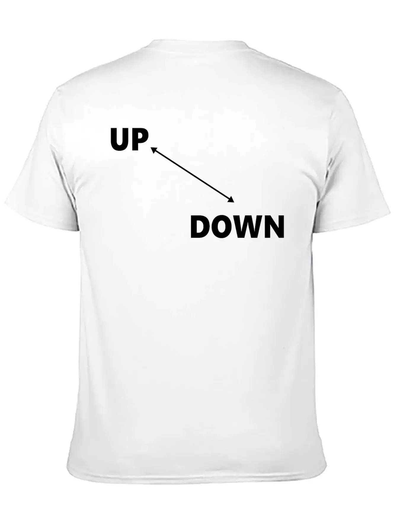 Up & Down Arrow Classic Fit Graphic Tee For Daily Comfort – Unisex Cotton Shirt