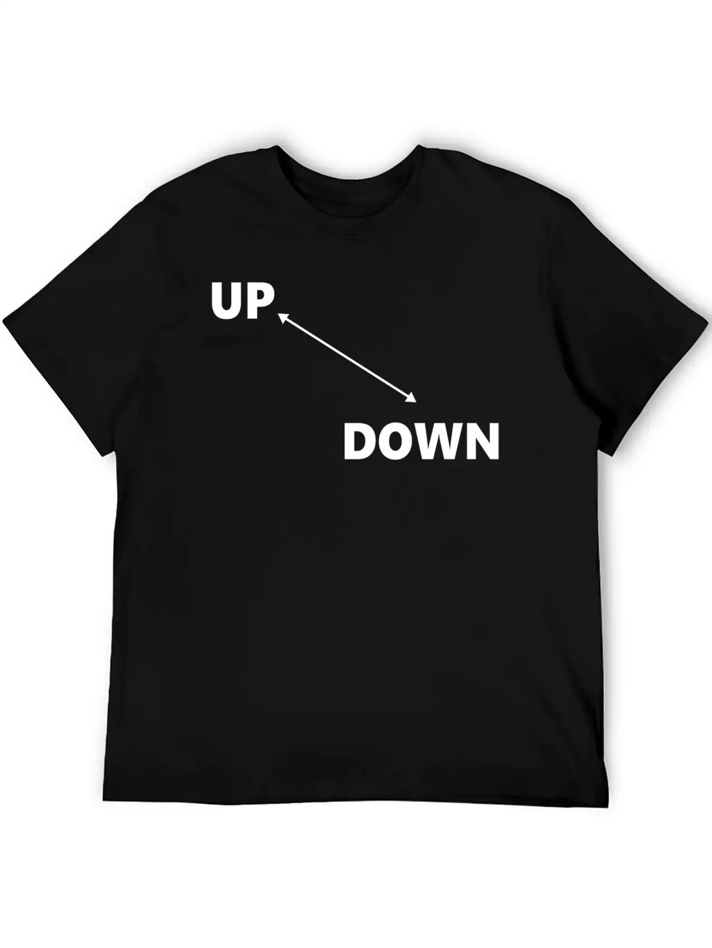 Up & Down Arrow Classic Fit Graphic Tee For Daily Comfort – Unisex Cotton Shirt