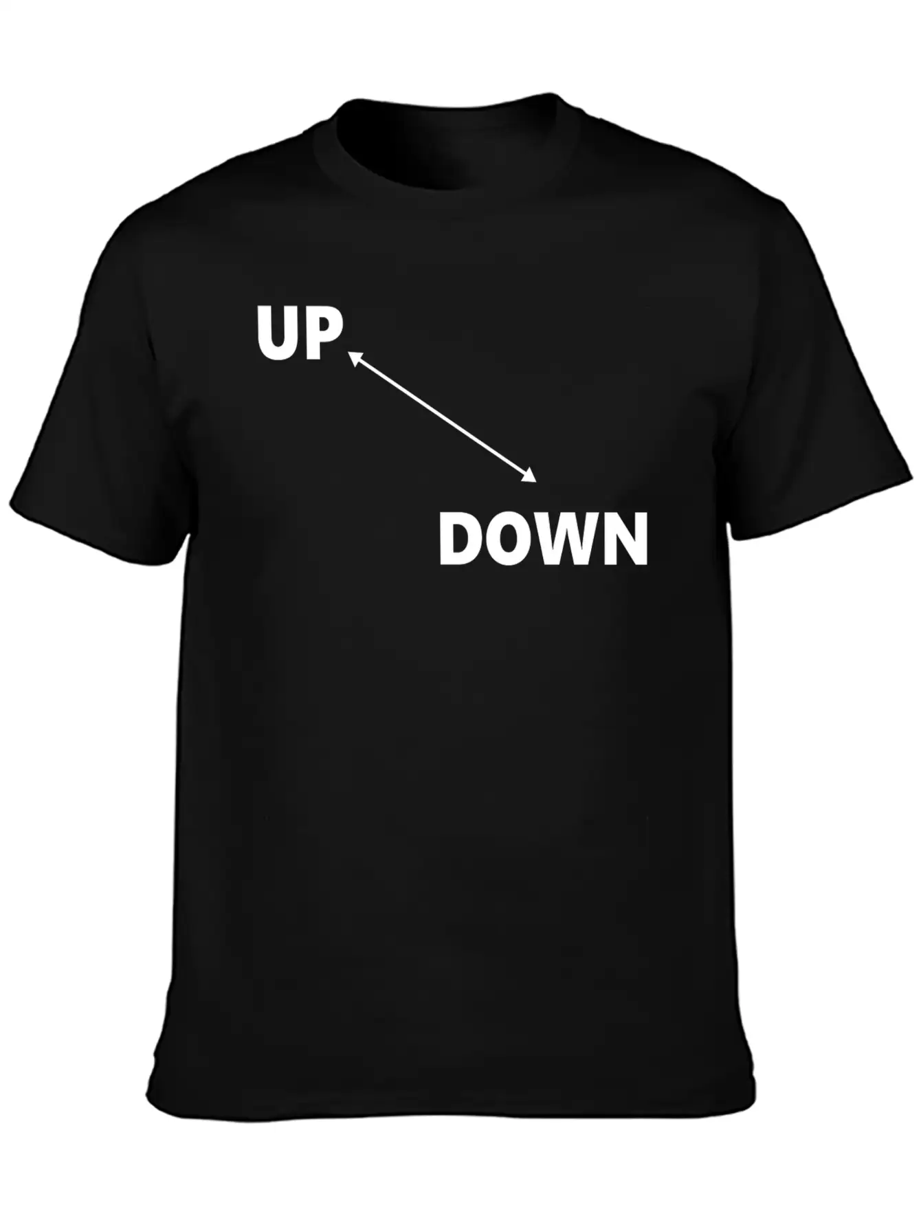 Up & Down Arrow Classic Fit Graphic Tee For Daily Comfort – Unisex Cotton Shirt