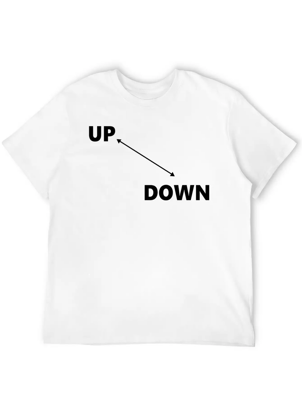 Up & Down Arrow Classic Fit Graphic Tee For Daily Comfort – Unisex Cotton Shirt