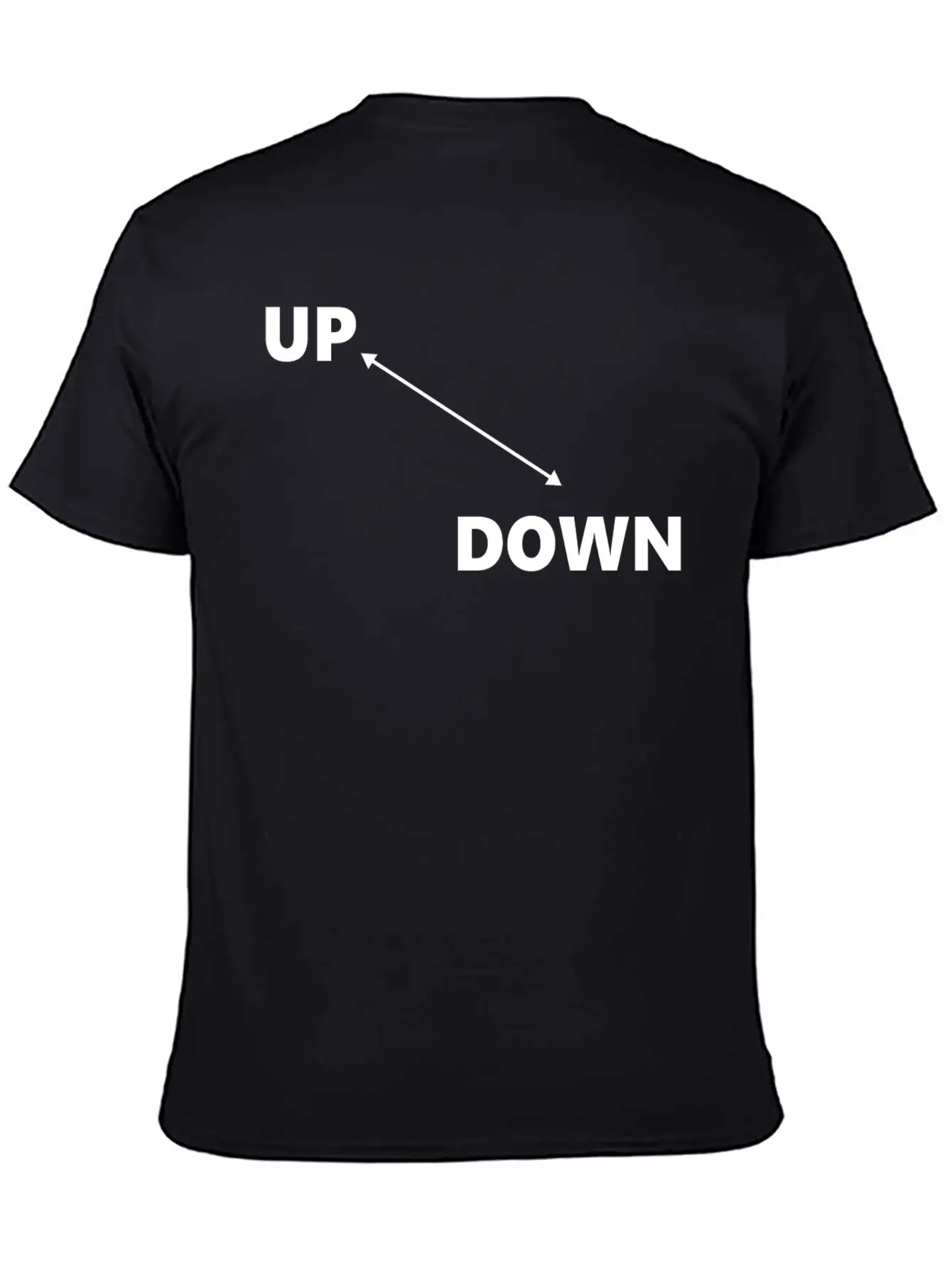 Up & Down Arrow Classic Fit Graphic Tee For Daily Comfort – Unisex Cotton Shirt