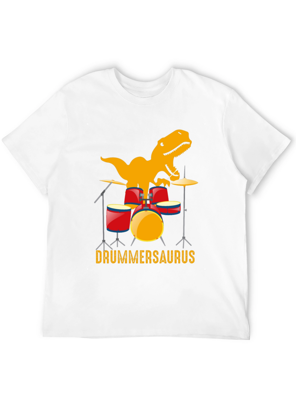 Drummersaurus T-Shirt - Dinosaur Drummer Tee